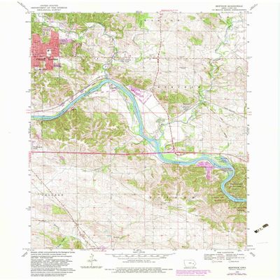 YellowMaps Bertram IA topo map, 1:24000 Scale, 7.5 X 7.5 Minute, Historical, 1968, Updated 1983, 27 x 22.1 in - Polypropylene