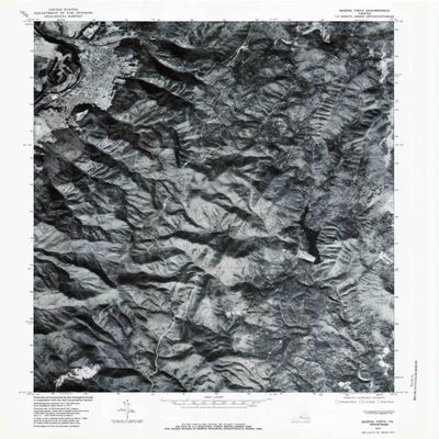 YellowMaps Buena Vista VA topo map, 1:24000 Scale, 7.5 X 7.5 Minute, Historical, 1977, Updated 1983, 26.7 x 21.9 in - Tyvek