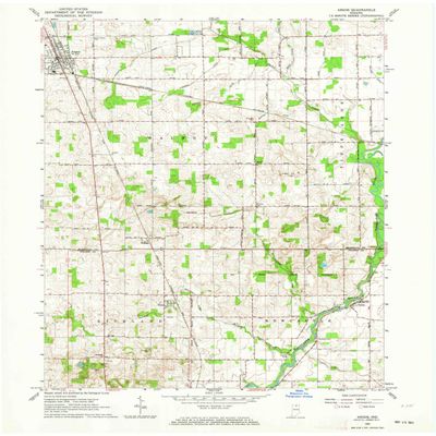 YellowMaps Argos in topo map, 1:24000 Scale, 7.5 X 7.5 Minute, Historical, 1962, Updated 1964, 27 x 22 in - Tyvek