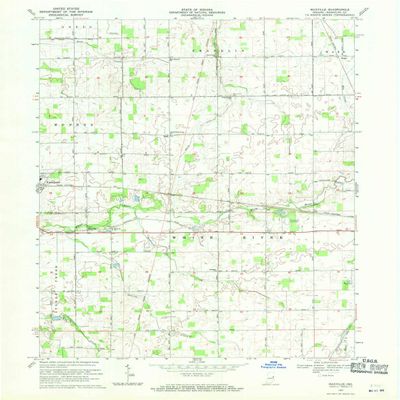 YellowMaps Maxville in topo map, 1:24000 Scale, 7.5 X 7.5 Minute, Historical, 1969, Updated 1970, 26.9 x 22.1 in - Tyvek