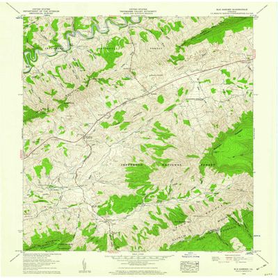 YellowMaps Elk Garden VA topo map, 1:24000 Scale, 7.5 X 7.5 Minute, Historical, 1958, Updated 1960, 27 x 22 in - Polypropylene
