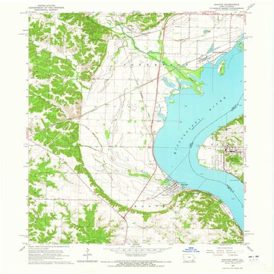 YellowMaps Nauvoo IL topo map, 1:24000 Scale, 7.5 X 7.5 Minute, Historical, 1964, Updated 1965, 27 x 22.1 in - Polypropylene