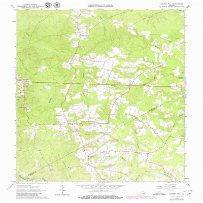 YellowMaps Cherry Hill VA topo map, 1:24000 Scale, 7.5 X 7.5 Minute, Historical, 1963, Updated 1980, 26.9 x 22.1 in - Polypropylene
