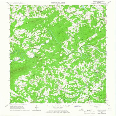 YellowMaps Penhook VA topo map, 1:24000 Scale, 7.5 X 7.5 Minute, Historical, 1965, Updated 1966, 27 x 22.1 in - Tyvek