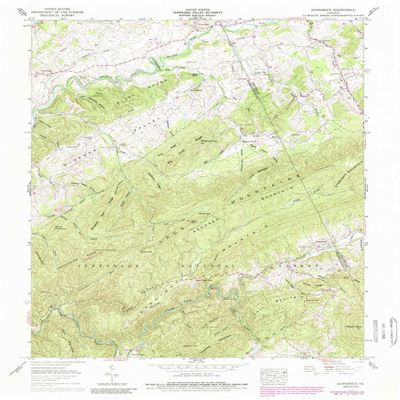 YellowMaps Konnarock VA topo map, 1:24000 Scale, 7.5 X 7.5 Minute, Historical, 1959, Updated 1989, 26.9 x 22 in - Polypropylene