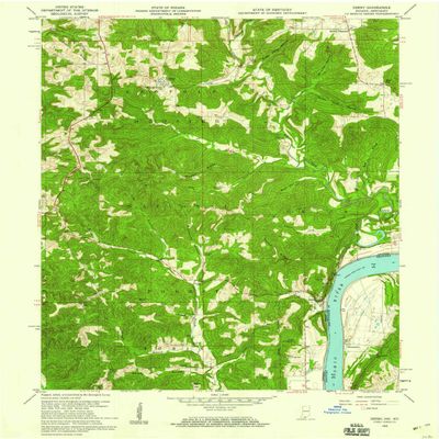 YellowMaps Derby in topo map, 1:24000 Scale, 7.5 X 7.5 Minute, Historical, 1958, Updated 1959, 26.9 x 22.1 in - Tyvek
