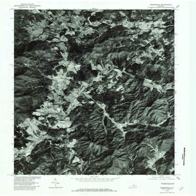 YellowMaps Greenfield VA topo map, 1:24000 Scale, 7.5 X 7.5 Minute, Historical, 1979, Updated 1982, 26.8 x 21.9 in - Polypropylene