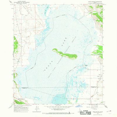 YellowMaps Bear Island ID topo map, 1:24000 Scale, 7.5 X 7.5 Minute, Historical, 1966, Updated 1968, 26.8 x 22 in - Polypropylene
