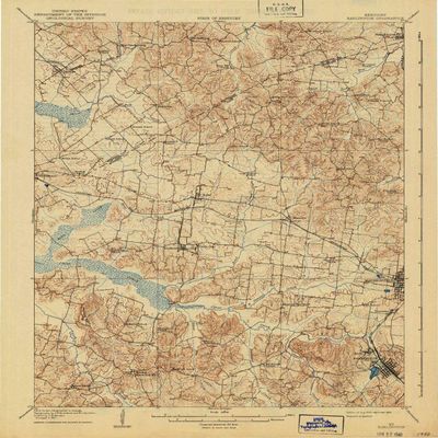 YellowMaps Earlington KY topo map, 1:62500 Scale, 15 X 15 Minute, Historical, 1909, Updated 1940, 20.1 x 16.7 in - Polypropylene