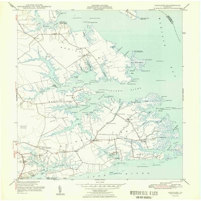 YellowMaps Achilles VA topo map, 1:24000 Scale, 7.5 X 7.5 Minute, Historical, 1948, 27 x 22 in - Tyvek