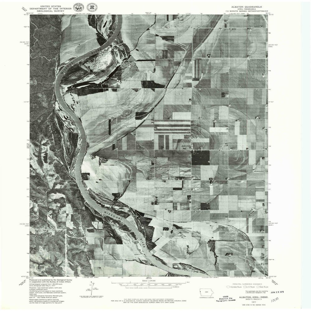 YellowMaps Albaton IA topo map, 1:24000 Scale, 7.5 X 7.5 Minute, Historical, 1977, Updated 1979, 26.9 x 22 in - Polypropylene