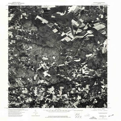 YellowMaps Studley VA topo map, 1:24000 Scale, 7.5 X 7.5 Minute, Historical, 1974, Updated 1977, 26.7 x 22 in - Polypropylene