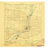 YellowMaps Leclaire IA topo map, 1:62500 Scale, 15 X 15 Minute, Historical, 1893, Updated 1905, 20.9 x 17.1 in - Polypropylene view 1