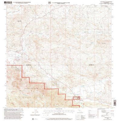 YellowMaps Aguanga CA topo map, 1:24000 Scale, 7.5 X 7.5 Minute, Historical, 1997, Updated 2000, 26.8 x 22 in - Polypropylene