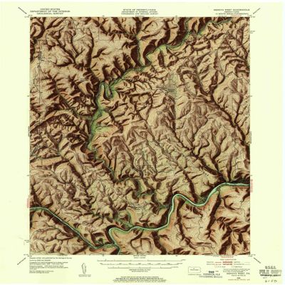 YellowMaps Renovo West PA topo map, 1:62500 Scale, 15 X 15 Minute, Historical, 1946, Updated 1955, 20.9 x 17.1 in - Polypropylene