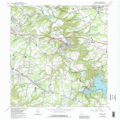 YellowMaps Batavia OH topo map, 1:24000 Scale, 7.5 X 7.5 Minute, Historical, 1965, Updated 1992, 27 x 22.1 in - Tyvek