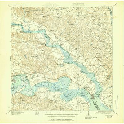 YellowMaps New Kent VA topo map, 1:62500 Scale, 15 X 15 Minute, Historical, 1919, Updated 1951, 20.9 x 17 in - Polypropylene