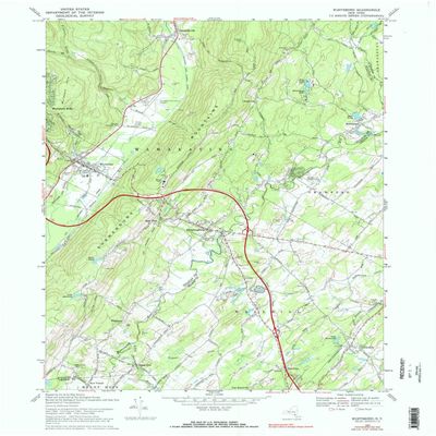 YellowMaps Wurtsboro NY topo map, 1:24000 Scale, 7.5 X 7.5 Minute, Historical, 1969, Updated 1990, 26.9 x 22 in - Polypropylene