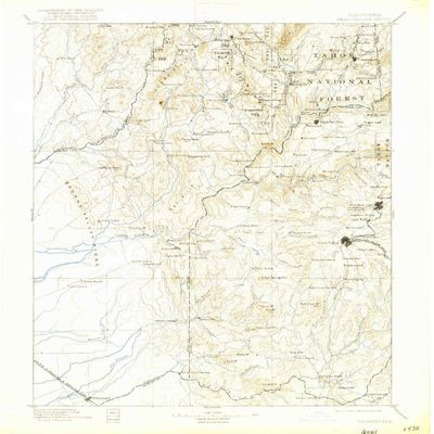 YellowMaps Smartsville CA topo map, 1:125000 Scale, 30 X 30 Minute, Historical, 1895, Updated 1917, 19.8 x 16.5 in - Tyvek