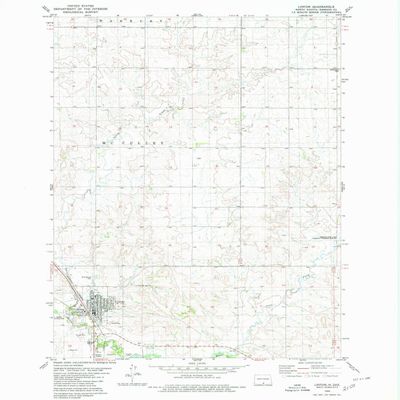 YellowMaps Linton ND topo map, 1:24000 Scale, 7.5 X 7.5 Minute, Historical, 1980, Updated 1980, 26.8 x 22.1 in - Tyvek