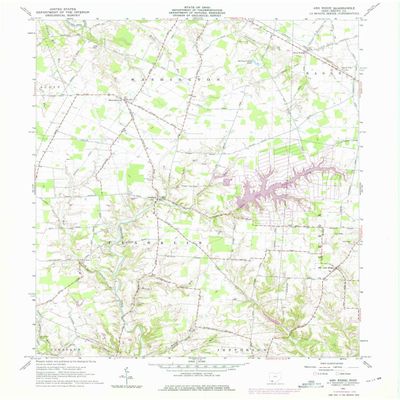 YellowMaps Ash Ridge OH topo map, 1:24000 Scale, 7.5 X 7.5 Minute, Historical, 1961, Updated 1975, 27 x 22 in - Polypropylene