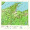YellowMaps Ashland WI topo map, 1:250000 Scale, 1 X 2 Degree, Historical, 1953, Updated 1975, 22.4 x 27.4 in - Tyvek view 1