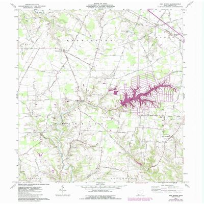 YellowMaps Ash Ridge OH topo map, 1:24000 Scale, 7.5 X 7.5 Minute, Historical, 1961, Updated 1987, 27 x 22 in - Polypropylene