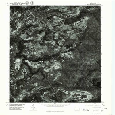 YellowMaps Windber PA topo map, 1:24000 Scale, 7.5 X 7.5 Minute, Historical, 1977, Updated 1979, 26.8 x 22 in - Polypropylene