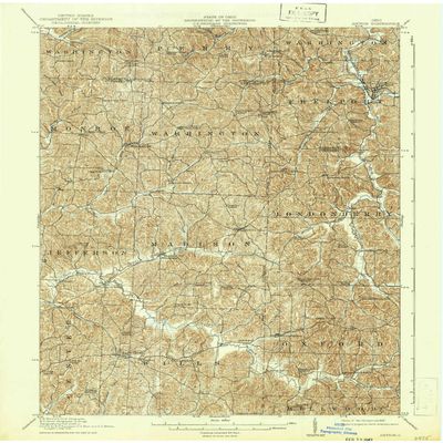 YellowMaps Antrim OH topo map, 1:62500 Scale, 15 X 15 Minute, Historical, 1911, Updated 1942, 19.9 x 16.5 in - Polypropylene