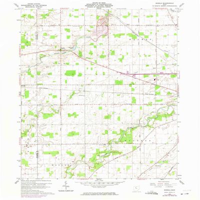 YellowMaps Oceola OH topo map, 1:24000 Scale, 7.5 X 7.5 Minute, Historical, 1960, Updated 1974, 26.9 x 22.1 in - Polypropylene