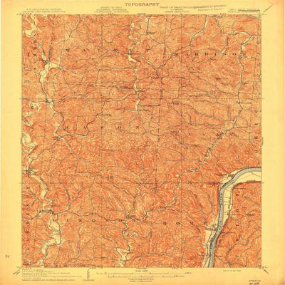 YellowMaps Athalia OH topo map, 1:62500 Scale, 15 X 15 Minute, Historical, 1908, 19.8 x 16.5 in - Polypropylene