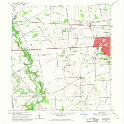 Galloway OH topo map, 1:24000 Scale, 7.5 X 7.5 Minute, Historical, 1966, Updated 1968, 27 x 22 in - Polypropylene