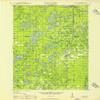 YellowMaps Minong WI topo map, 1:48000 Scale, 15 X 15 Minute, Historical, 1949, 27.2 x 22.5 in - Polypropylene view 1