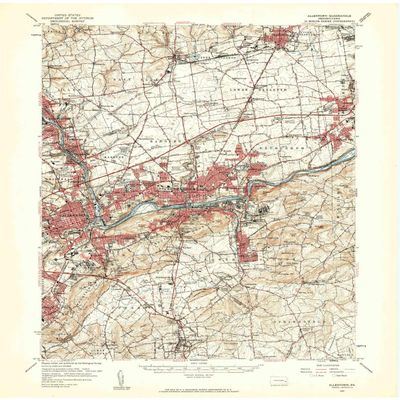 YellowMaps Allentown PA topo map, 1:62500 Scale, 15 X 15 Minute, Historical, 1957, Updated 1960, 21 x 17 in - Tyvek