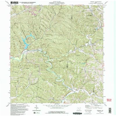 YellowMaps Mineral OH topo map, 1:24000 Scale, 7.5 X 7.5 Minute, Historical, 1992, Updated 1995, 26.8 x 21.9 in - Polypropylene