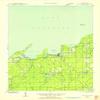 YellowMaps Cornucopia WI topo map, 1:48000 Scale, 15 X 15 Minute, Historical, 1944, Updated 1952, 27.1 x 18.8 in - Tyvek view 1