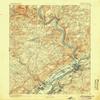 YellowMaps Pittston PA topo map, 1:62500 Scale, 15 X 15 Minute, Historical, 1893, Updated 1905, 19.9 x 16.5 in - Tyvek view 1