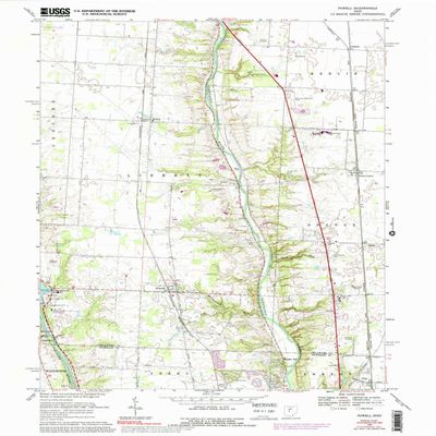 Powell OH topo map, 1:24000 Scale, 7.5 X 7.5 Minute, Historical, 1967, Updated 1992, 26.9 x 22.1 in - Tyvek