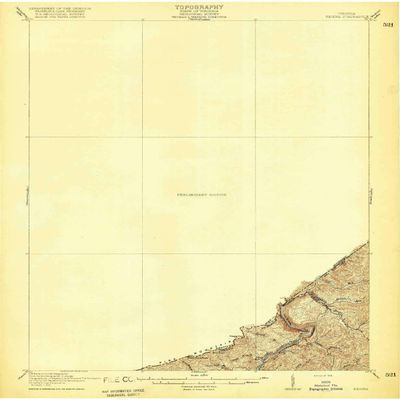 YellowMaps Regina KY topo map, 1:62500 Scale, 15 X 15 Minute, Historical, 1916, 19.9 x 16.4 in - Tyvek