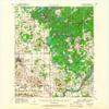 YellowMaps Bloomer WI topo map, 1:62500 Scale, 15 X 15 Minute, Historical, 1949, Updated 1966, 21.2 x 17.3 in - Polypropylene view 1