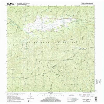 YellowMaps Cades Cove TN topo map, 1:24000 Scale, 7.5 X 7.5 Minute, Historical, 2000, Updated 2001, 27.4 x 22 in - Polypropylene