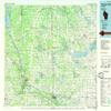 Wisconsin Dells WI topo map, 1:100000 Scale, 30 X 60 Minute, Historical, 1985, Updated 1985, 24.3 x 40.4 in - Tyvek view 1