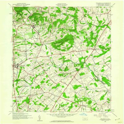YellowMaps Biglerville PA topo map, 1:24000 Scale, 7.5 X 7.5 Minute, Historical, 1944, Updated 1960, 26.9 x 22.1 in - Polypropylene