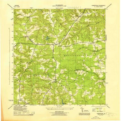 YellowMaps Howertons VA topo map, 1:31680 Scale, 7.5 X 7.5 Minute, Historical, 1945, 21.8 x 18 in - Polypropylene