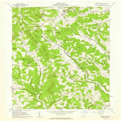 YellowMaps Summithill OH topo map, 1:24000 Scale, 7.5 X 7.5 Minute, Historical, 1961, Updated 1962, 27 x 22 in - Polypropylene