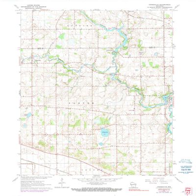 YellowMaps Cooksville WI topo map, 1:24000 Scale, 7.5 X 7.5 Minute, Historical, 1961, Updated 1990, 27.4 x 22 in - Polypropylene