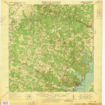 YellowMaps Quantico VA topo map, 1:62500 Scale, 15 X 15 Minute, Historical, 1927, 20.9 x 16.9 in - Polypropylene