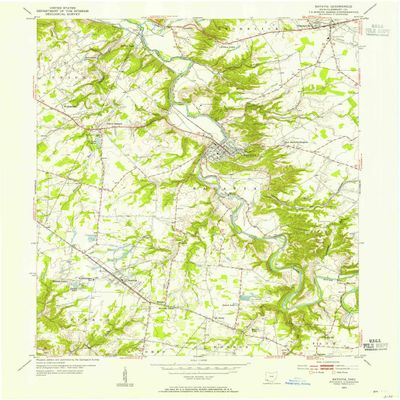 YellowMaps Batavia OH topo map, 1:24000 Scale, 7.5 X 7.5 Minute, Historical, 1953, Updated 1955, 27 x 22 in - Polypropylene