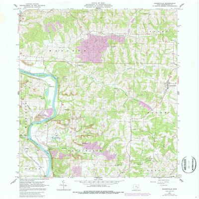 YellowMaps Adamsville OH topo map, 1:24000 Scale, 7.5 X 7.5 Minute, Historical, 1962, Updated 1987, 27 x 22 in - Polypropylene