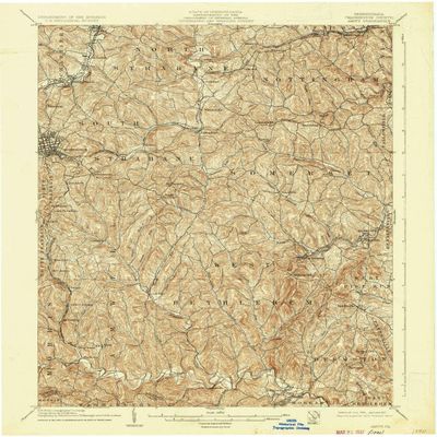 YellowMaps Amity PA topo map, 1:62500 Scale, 15 X 15 Minute, Historical, 1904, Updated 1937, 20 x 16.5 in - Polypropylene
